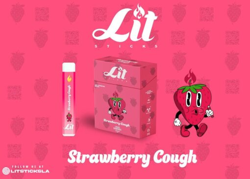 STRAWBERRY COUGH - LIT STICKS DISPOSABLE